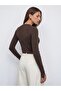 1267 Crew Neck Sweater-Dark Brown - 3