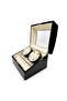 Automatic Watch Winding Box 4+6 |   Piano Wood, Battery Operated & Electric Silent Motor, Cream Alcantara