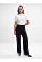 7954 High Waist Pleated Palazzo Pants -Black - 4