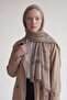 Mink Striped Muslin Shawl