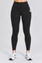 Women's High Waist Black Sports Leggings With Pockets - 5