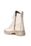 Genuine Leather Cream Women's Sports Boots 146Sza436 - 3