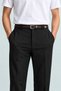 Leon - Black - Italian Cut Viscose - Classic Men's Trousers