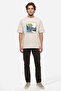 Men's Brown Slim Straight Fit Trousers - 5