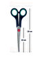 2 Pieces Scissors 18 cm Stainless Steel Paper Scissors Tailor Scissors - 2