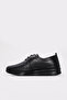 Genuine Leather Black Women's Casual Shoes 864ZA1203 - 3