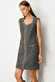 Chain Detailed Midi Tweed Dress - 2