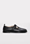 Genuine Leather Black Women's Casual Shoes 210Za080
