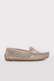 Genuine Leather Beige Women's Casual Shoes 290Za30356
