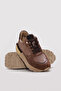 Genuine Leather Tan Women's Casual Shoes 335Za9201 - 3