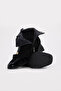 Genuine Leather Black Suede Patent Leather Women's Short Heeled Boots 264Sza855 - 3
