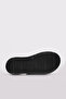 Genuine Leather Black Women's Wedge Heel Slippers 621Za1554 - 6