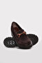 Genuine Leather Brown Suede Women's Casual Shoes 581Za2887 - 4