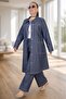 Snap Closure Pocket on Jacket Waist Elastic Pocket Pocketed Ntolon Large Size Jeans Suit - 3