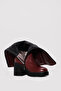 Genuine Leather and Fur Claret Red Women's Classic Boots 217Yza660-03 - 3