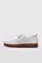 Genuine Leather White Women's Casual Shoes 583Za2610-1 - 2