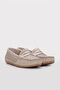 Genuine Leather Beige Women's Casual Shoes 290Za30356 - 4