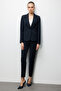 Women's Regular Waist Narrow Leg Woven Fabric Trousers with Side Pockets 26Yekl01084 - 3