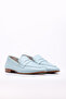 Genuine Leather Blue Women's Ballerina Shoes 419Zae-15Lp - 4