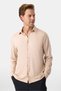 Regular Fit Button Collar Beige Shirt - 2