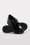 Genuine Leather Black Patent Leather Women's Casual Shoes 317Za860-K25 - 4