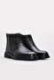 Genuine Leather and Fur Black Men's Classic Boots 951Kma105K - 4