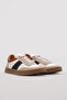 Genuine Leather Beige Men's Casual Shoes 723Mba4032 - 4