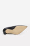 Genuine Leather Black Patent Leather Women's Thin Heel Shoes 215Za3202 - 5