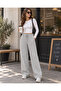 Women's Wide-Legged, Pleated Sweatpants with Pockets, Loose-Fit, Winter Casual Trousers - 6