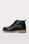 Genuine Leather and Fur Black Floater Women's Classic Boots 257Kza2024 - 2