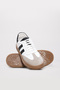Genuine Leather White Black Women's Casual Shoes 934Za128 - 4