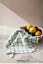 Green Square Pattern 30X50 cm Set of 4 Kitchen Towels - 3