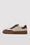 Genuine Leather Beige Tan Women's Casual Shoes 934Za129 - 2