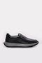 Genuine Leather Black Men's Sports Shoes 302Ma530