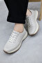 Genuine Leather Beige Women's Casual Shoes 169Za6313