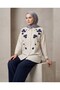 Embroidered Stone Linen Shirt - 3