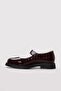 Genuine Leather Claret Red Crocodile Patent Leather Women's Casual Shoes 210Za254 - 2