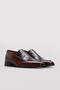 Genuine Leather Tan Patent Leather Brown Men's Classic Shoes 717Ma659-002 - 4