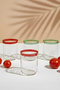 X Bengi Kurtcebe Pomodoro 4-Piece Water Glass Set 350 Cc - 4