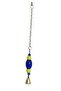 Yellow Navy Blue Toy Swing Set for Budgies - 5