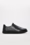 Genuine Leather Black Women's Casual Shoes 583Za4023 - 2