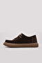 Genuine Leather Brown Suede Women's Casual Shoes 257Za260 - 2