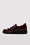 Genuine Leather Claret Red Crocodile Women's Casual Shoes 411Za717 - 2