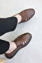 Genuine Leather Orthopedic Tan Men's Casual Shoes 662Ma118Kt - 6