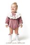 Baby Girl Romper Girls' Romper Velvet Birthday Party Wedding Dress Bow Long Sleeve Romper