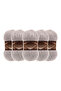 Angora Gold Glitter Hand Knitting Yarn 5 Pack 500 Gr - Winter White 168