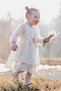 Baby Girl Dress Girls' Dress Birthday Party Wedding Dress Long Sleeve Lined Ruched Baby Giyi - 7