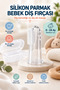 Hygienic Baby Teether Transparent Tongue Cleaner Finger-Shaped Boxed Soft Toothbrush
