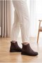Women's Genuine Leather and Fur Lined Zippered Thick Sole Winter Casual Boots & Booties