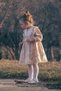 Baby Girl Dress Girls' Dress Birthday Party Wedding Dress Lined Satin Long Sleeve - 6